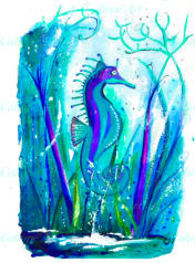 Moving gently, patiently, slowly through timeless oceans, its stillness symbolises peaceful protection. Sharp eyes move in separate directions: its strong tail holds onto objects even in rough water. Motionless calm suspended, it can meet any challenge.