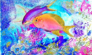 Amongst El Quesir’s crimson coral reefs, two fish flashed. Golden light filtering through water caught tails, fins, plants and sea creatures, their watery ultramarine movements round and above me silently communicating the ocean’s tranquility and peace. 