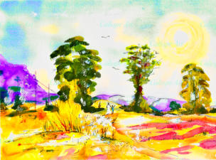 Here, patch-worked with streams and waterfalls, and caves in which rust oxide Bushman paintings create a picture book of the past, I saw in my mind a mother holding a child’s hand, walking, walking, walking…as they have done since the beginning of time.